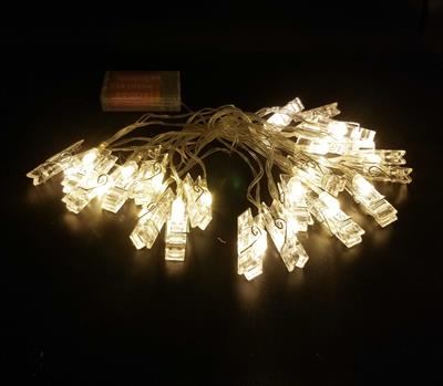 20 LED CLIPS FAIRY LIGHT - POLAROIDS FAIRY LIGHT - BATTERY OPERATED FAIRY LIGHT - ROOM DECORATION FAIRY LIGHT