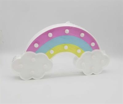 RAINBOW CLOUD LED LIGHT IN PINK COLOR BATTERY OPERATED RAINBOW CLOUD SIDE TABLE LIGHT