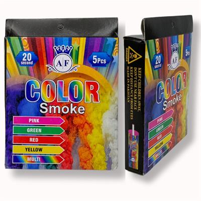 BURST OF COLOR! 20-SECOND SMOKE BOMBS IN 5 VIBRANT COLORS