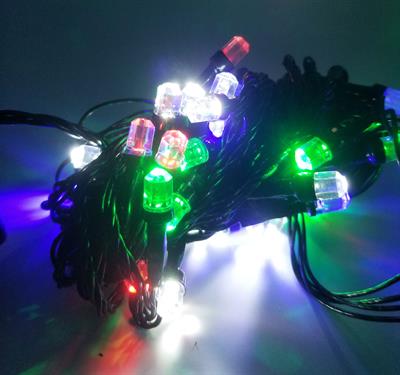 CRYSTAL SHAPE MULTICOLORS FAIRY LIGHT ( ELECTRIC PLUGIN CRYSTAL FAIRY LIGHT )