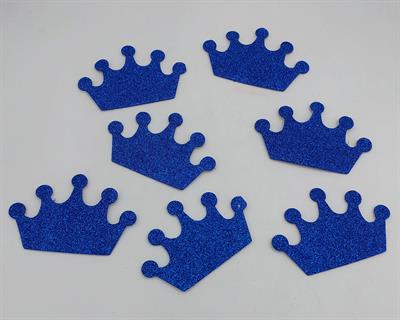 DARK BLUE COLOR CROWN STICKERS ( PACK 7 STICKERS )