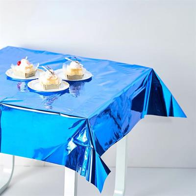 DARK BLUE COLOR SHINNY TABLE COVER ( 54 INCH X 72 INCH )