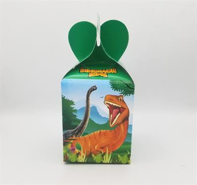 DINOSAUR GOODY BOXES GREEN COLOR ( PACK OF 10 GIFT BOXES )