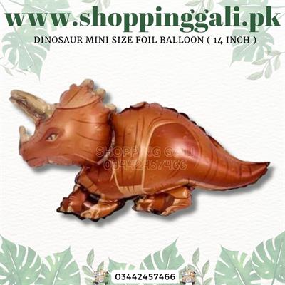 TRICERATOPS DINOSAUR MINI SIZE FOIL BALLOONS ( 14 INCH IN SIZE )