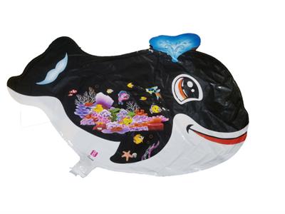 DOLPHIN FOIL BALLOON IN BLACK COLOR ( 26 INCH X 16 INCH )