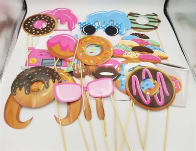 DONUT PROPS ( PACK OF 22 DONUT PROPS )