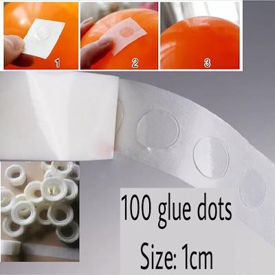 BALLOON DOT DOUBLE TAPE BALLOON 100 DOTS 1 ROLL BALLOON WALL DECORATION DOUBLE TAPE