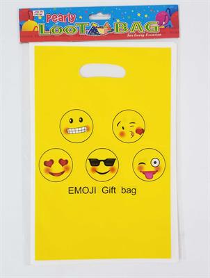 EMOJI GOODY BAGS YELLOW COLOR ( PACK OF 10 GIFT BAGS )