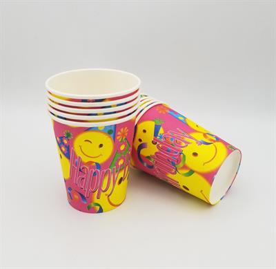 EMOJI THEME PAPER CUPS ( PACK OF 10 PAPER CUPS )