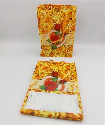 YELLOW COLOR SMALL SIZE GIFT BAGS GOOD QUALITY ( 6.8 INCH HEIGHT X 4.9 INCH WIDTH ) PACK OF 6 GIFT BAGS