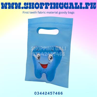 FIRST TEETH GOODY BAGS IN BLUE COLOR ( PACK OF 10 )