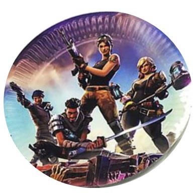 FORTNITE PAPER PLATES ( PACK OF 10 PAPER PLATES )