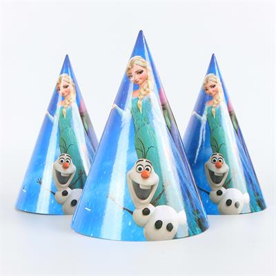 FROZEN BIRTHDAY PARTY CAPS ( PACK OF 10 BIRTHDAY CAPS )