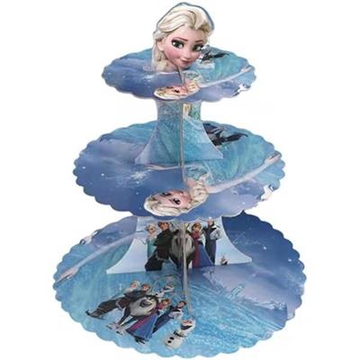 FROZEN CUPCAKE STAND FOR TABLE DECORATION ( 3 TIERS CUPCAKE STAND )