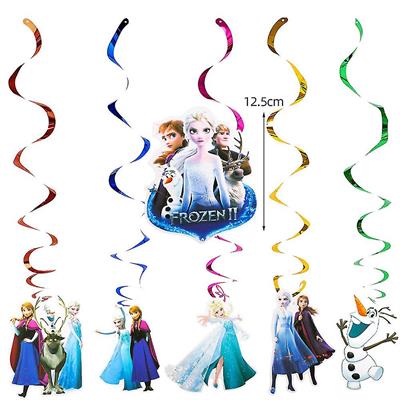 FROZEN SPIRALS PACK OF 6 STREAMERS AND 6 CUTOUTS