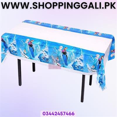 FROZEN THEME TABLE COVER - FROZEN TABLE COVER - PLASTIC TABLECLOTH ( 108 CM X 180 CM )