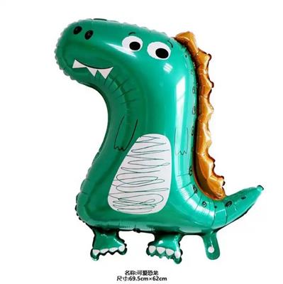 DINOSAUR FOIL BALLOON IN GREEN COLOR ( 69.5 CM X 62 CM )