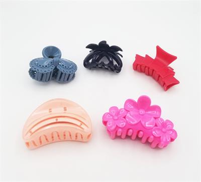 HAIR CLIPS HAIR CATCHERS HAIR CLAWS CHUTKI PACK OF 6 ( DESIGN 3 )