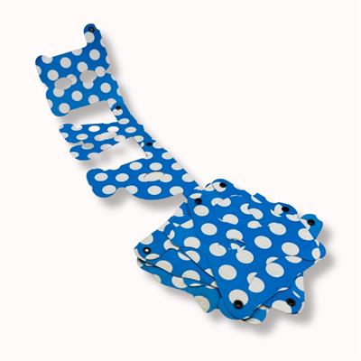 CELEBRATE IN STYLE! LIGHT BLUE POLKA DOT HAPPY BIRTHDAY BANNER