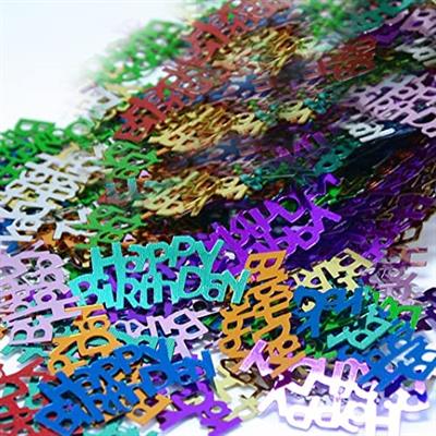 HAPPY BIRTHDAY MULTICOLORS CONFETTI PACK FOR LETTERS AND CARDS