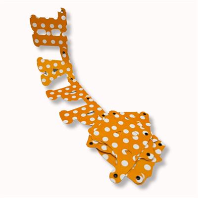 CELEBRATE IN STYLE! ORANGE POLKA DOT HAPPY BIRTHDAY BANNER