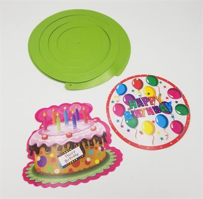 HAPPY BIRTHDAY SPIRALS ( PACK OF 6 CUTOUTS AND 6 SPIRALS )