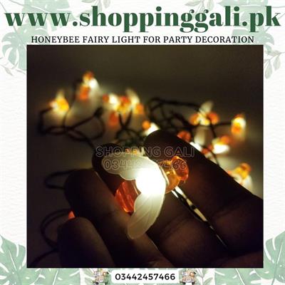 HONEYBEE FAIRY LIGHT FOR PARTY DECORATION ROOM DECORATION SOLAR POWERED