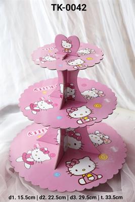 HELLO KITTY CUPCAKE STAND FOR TABLE DECORATION ( 3 TIERS CUPCAKE STAND )