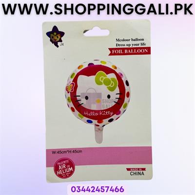 HELLO KITTY FOIL BALLOON ROUND - HELLO KITTY THEME FOIL BALLOONS - BIRTHDAY PARTY DECORATION ITEMS