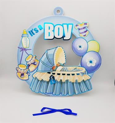 WELCOME THE LITTLE MAN ITS A BOY BABY SHOWER BANNER DESIGN 2