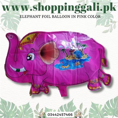 ELEPHANT FOIL BALLOON IN PINK COLOR ( 25 INCH X 16.5 INCH )