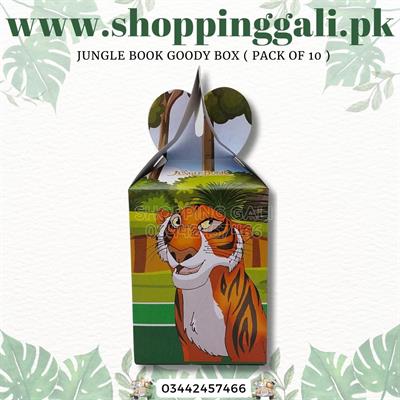 JUNGLE BOOK GOODY BOX - PACK OF 10 GOODY BOX - JUNGLE BOOK THEME GOODY BOX