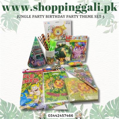 JUNGLE THEME BIRTHDAY PARTY SET 3