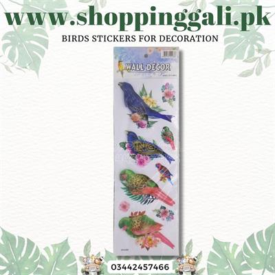 BIRDS STICKERS ( PACK OF 4 STICKERS DESIGN 2 )