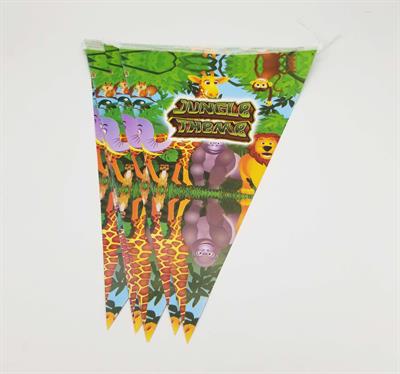 JUNGLE THEME BUNTINGS PACK OF 10 BIRTHDAY PARTY DECORATION FLAGS BANNER