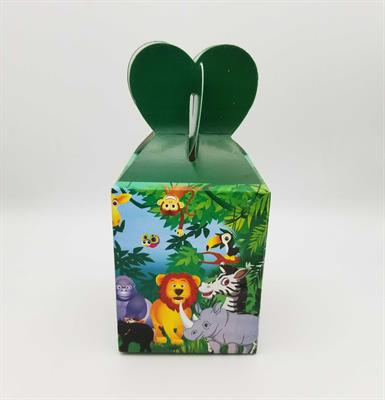 JUNGLE THEME GOODY BOX - PACK OF 10 GOODY BOX - JUNGLE PARTY GOODY BOX