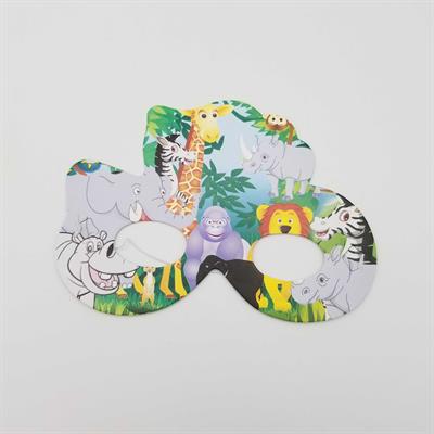 JUNGLE THEME PAPER MASKS ( PACK OF 10 PAPER MASKS )