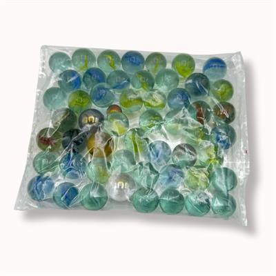 CLASSIC FUN: 52-PIECE GLASS MARBLE SET FOR TRADITIONAL GAMES & PLAY