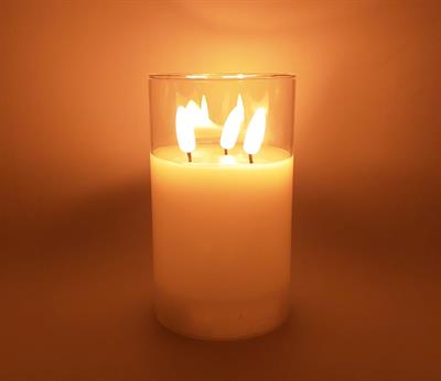 LED CANDLE WITH 3 LID FLAMELESS BATTERY OPERATED LED CANDLE