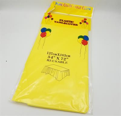 YELLOW COLOR TABLE COVER ( 54 INCH X 72 INCH )