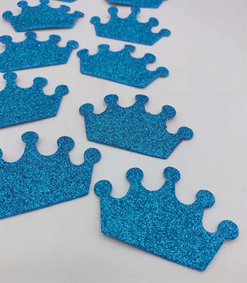 LIGHT BLUE COLOR CROWN STICKERS ( PACK 10 STICKERS )