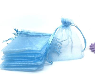 LIGHT BLUE COLOR BIDH POUCH FOR NIKKAH CEREMONY ( PACK OF 50 BIDH BAGS ) UNFILLED