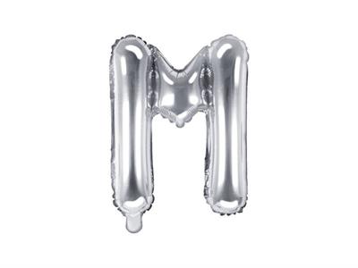 M ALPHABETS SILVER FOIL BALLOON ( 16 INCH SIZE ALPHABETS )