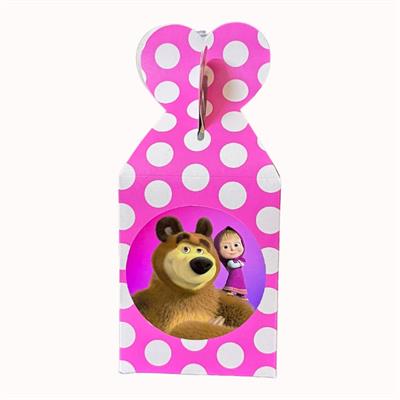 MASHA AND THE BEAR THEME GOODY BOXES - PACK OF 10 GIFT BOX - MASHA AND THE BEAR GOODY BOX - MASHA AND THE BEAR GIFT BOX