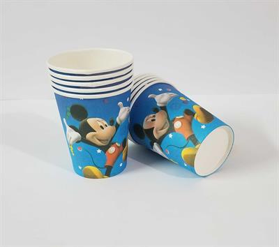 MICKEY MOUSE THEME PAPER CUPS ( PACK OF 10 PAPER CUPS )