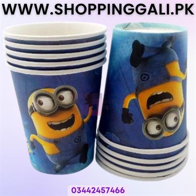 MINIONS THEME PAPER CUPS - PACK OF 10 PAPER CUPS - MINIONS CUPS