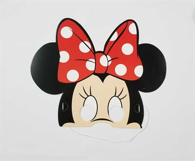 MINNIE MOUSE THEME PAPER MASKS - PACK OF 6 PAPER MASKS - MINNIE MOUSE MASKS