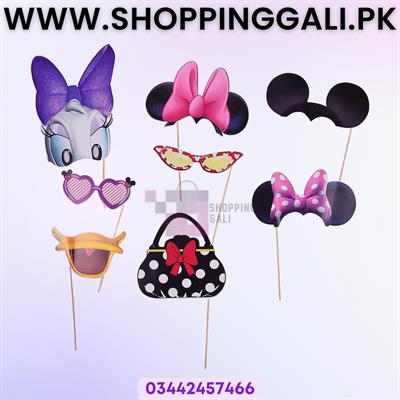 MINNIE MOUSE THEME PROPS - PACK OF 8 PROPS - MINNIE MOUSE PROPS