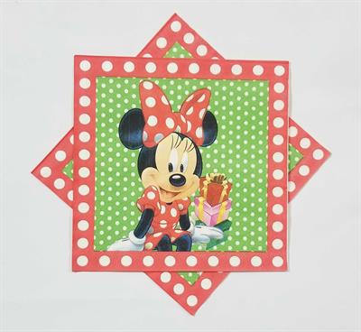 MINNIE MOUSE NAPKINS ( PACK OF 10 MINNIE MOUSE TISSUE PAPER )