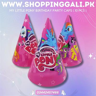 MY LITTLE PONY BIRTHDAY PARTY CAPS ( PACK OF 10 BIRTHDAY CAPS )